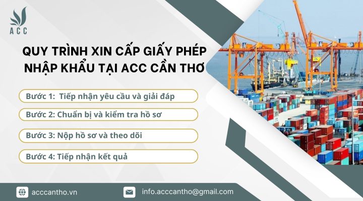 Quy trình xin cấp giấy phép nhập khẩu tại ACC Cần Thơ