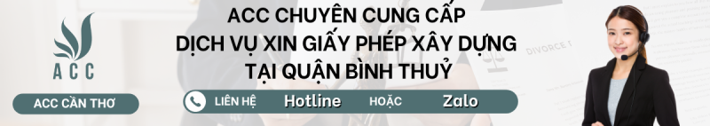Dịch vụ xin giấy phép xây dựng tại Quận Bình Thuỷ