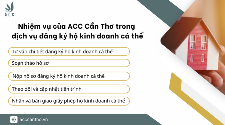 Nhiệm vụ của ACC Cần Thơ trong dịch vụ đăng ký hộ kinh doanh cá thể