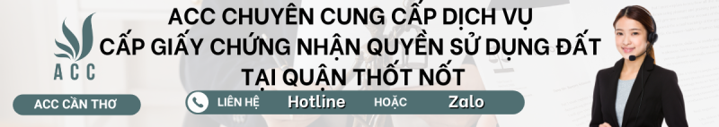 Dịch vụ cấp giấy chứng nhận quyền sử dụng đất tại Quận Thốt Nốt