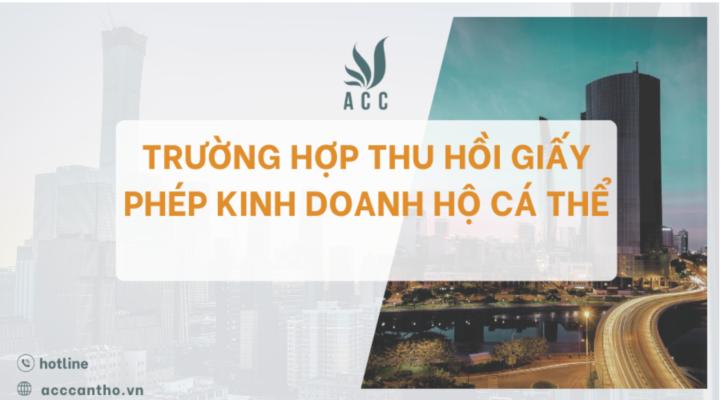 Trường hợp thu hồi giấy phép kinh doanh hộ cá thể