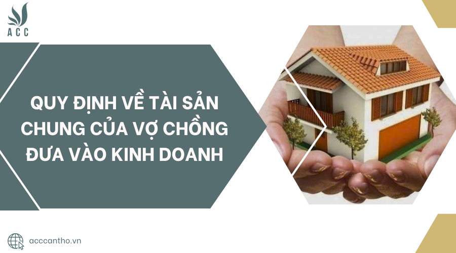 Quy định về tài sản chung của vợ chồng đưa vào kinh doanh