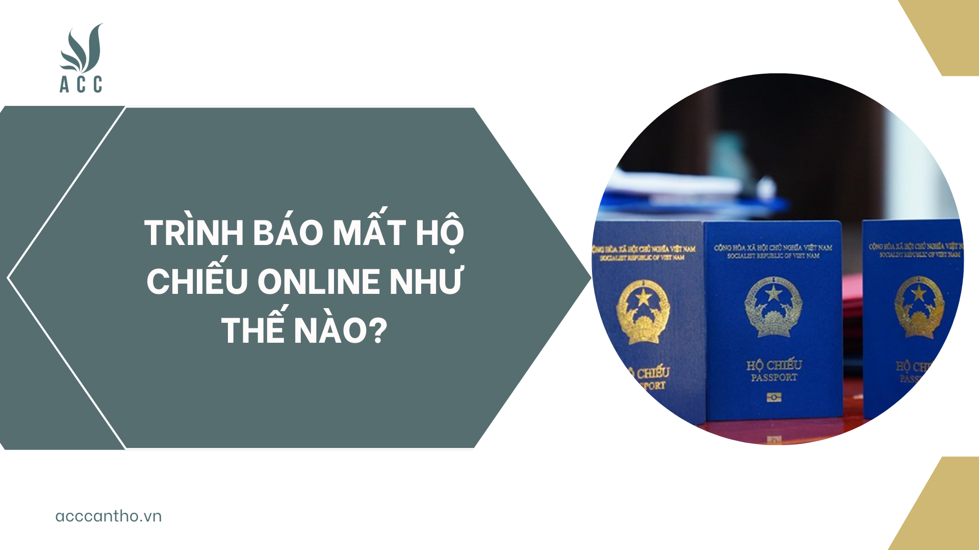 Trình báo mất hộ chiếu online như thế nào?