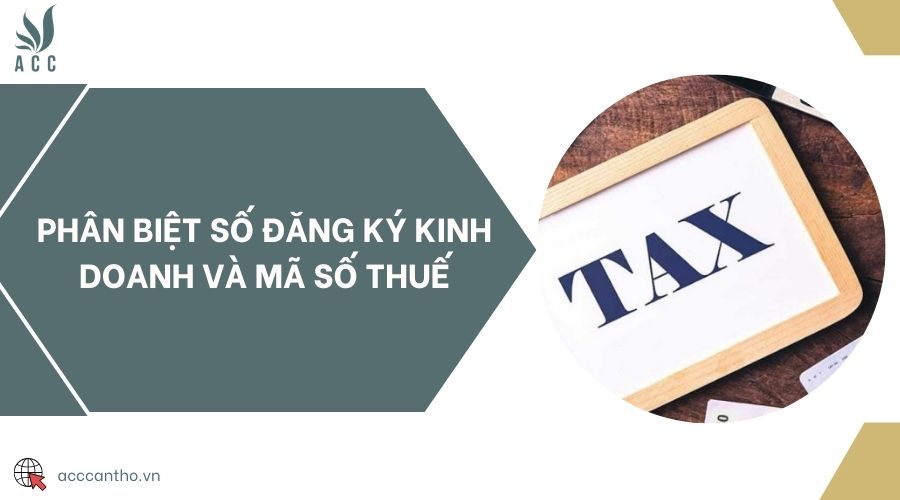 Phân biệt số đăng ký kinh doanh và mã số thuế
