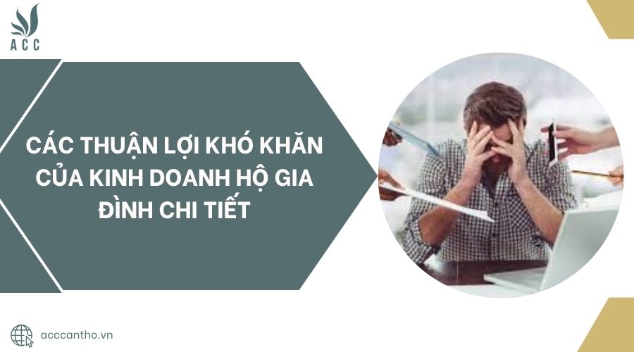 Các thuận lợi khó khăn của kinh doanh hộ gia đình chi tiết