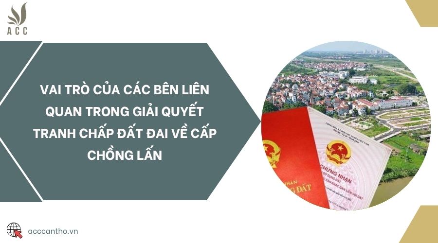 Vai trò của các bên liên quan trong giải quyết tranh chấp đất đai về cấp chồng lấn