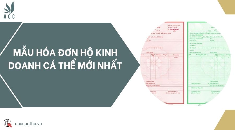 Mẫu hóa đơn hộ kinh doanh cá thể mới nhất