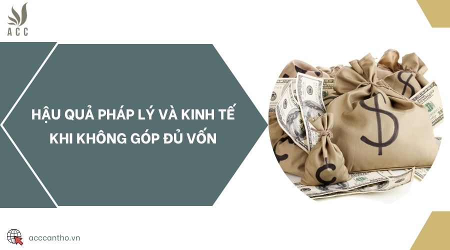 Hậu quả pháp lý và kinh tế khi không góp đủ vốn