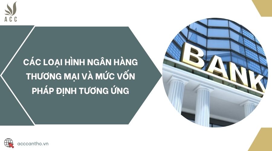Các loại hình ngân hàng thương mại và mức vốn pháp định tương ứng