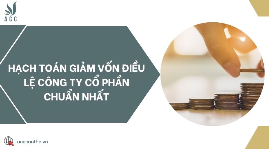Hạch toán giảm vốn điều lệ công ty cổ phần chuẩn nhất
