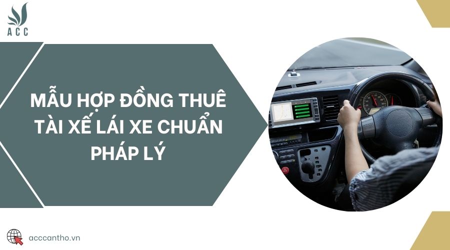 Mẫu hợp đồng thuê tài xế lái xe chuẩn pháp lý