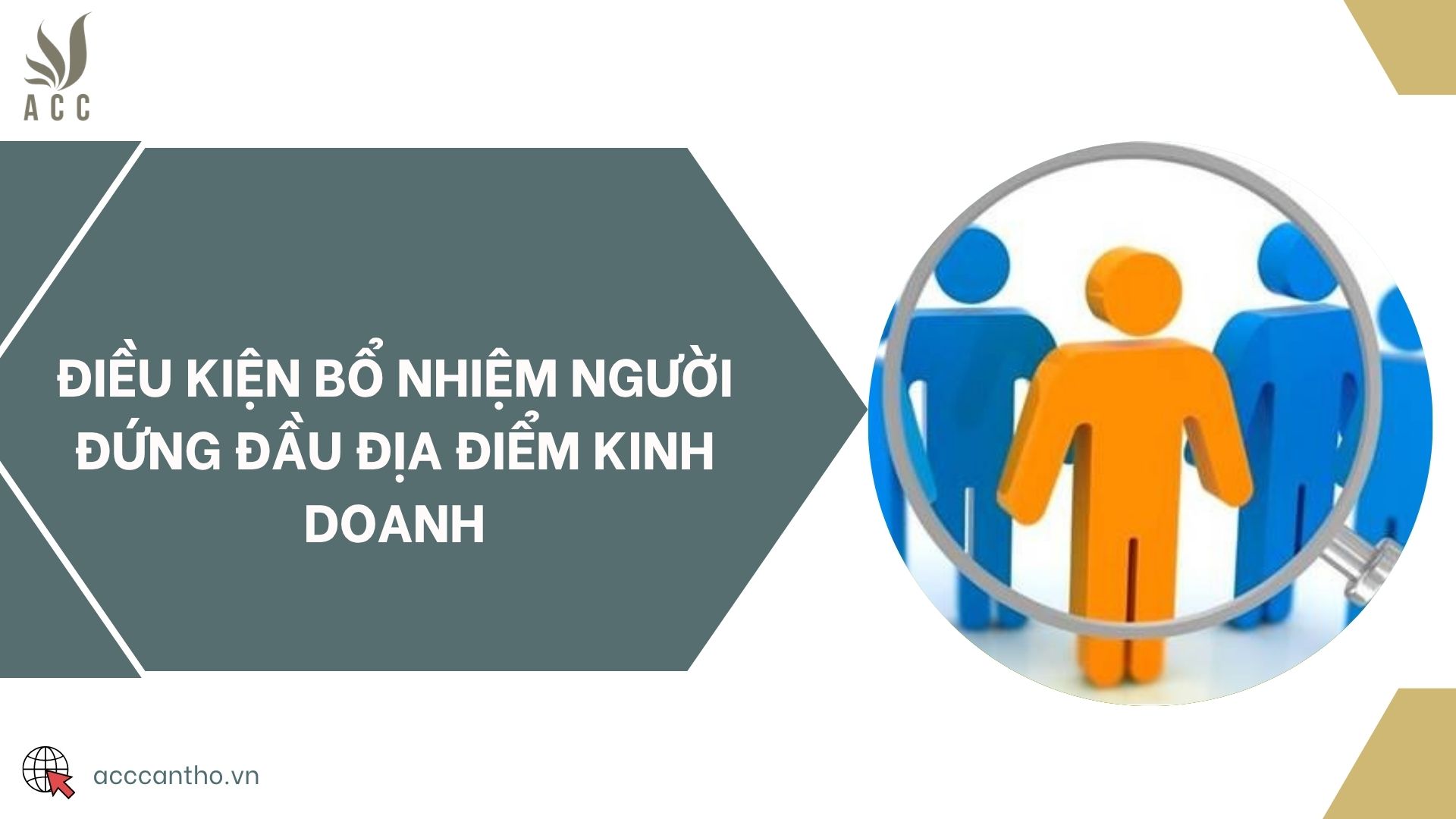Điều kiện bổ nhiệm người đứng đầu địa điểm kinh doanh