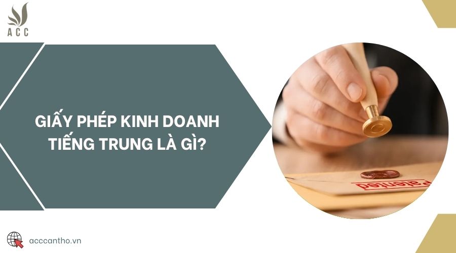 Giấy phép kinh doanh tiếng Trung là gì?