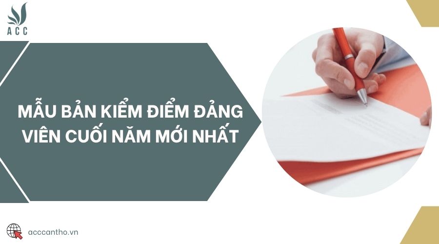Mẫu bản kiểm điểm đảng viên cuối năm mới nhất