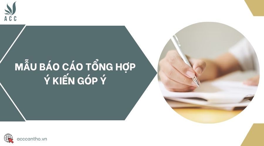 Mẫu báo cáo tổng hợp ý kiến góp ý