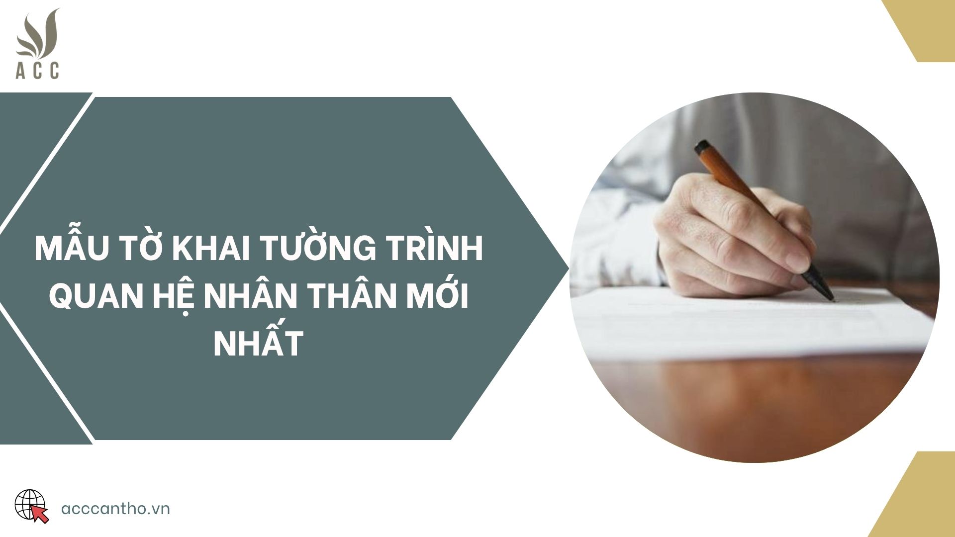 Mẫu tờ khai tường trình quan hệ nhân thân mới nhất