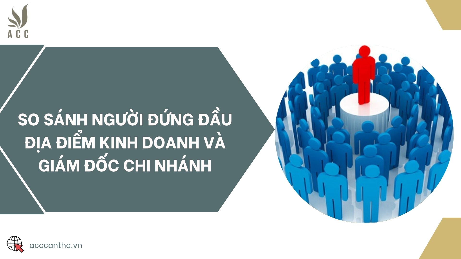 So sánh người đứng đầu địa điểm kinh doanh và Giám đốc chi nhánh