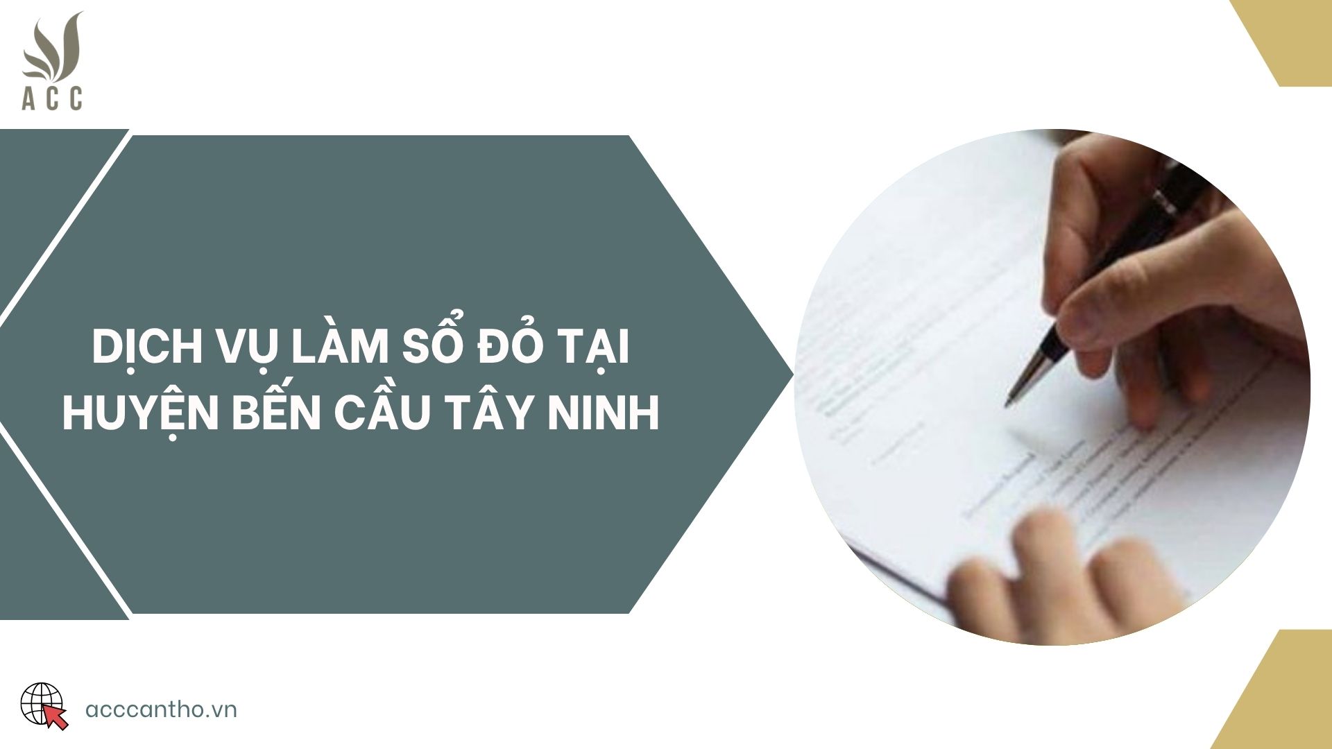 Dịch vụ làm sổ đỏ tại huyện Bến Cầu Tây Ninh
