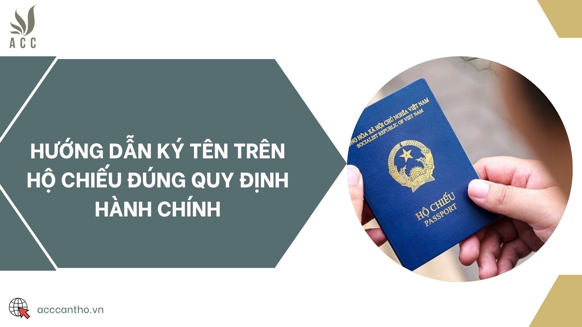 Hướng dẫn ký tên trên hộ chiếu đúng quy định hành chính
