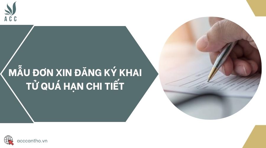 Mẫu đơn xin đăng ký khai tử quá hạn chi tiết