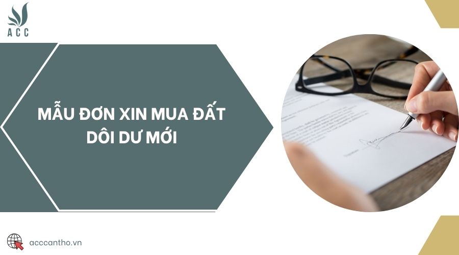 Mẫu đơn xin mua đất dôi dư mới