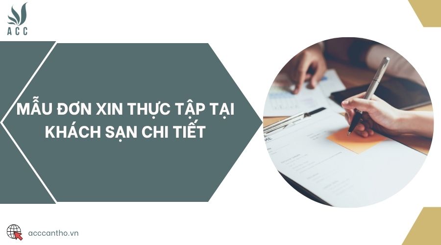 Mẫu đơn xin thực tập tại khách sạn chi tiết