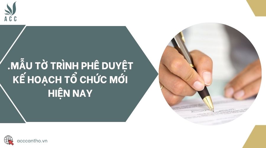 Mẫu tờ trình phê duyệt kế hoạch tổ chức mới hiện nay