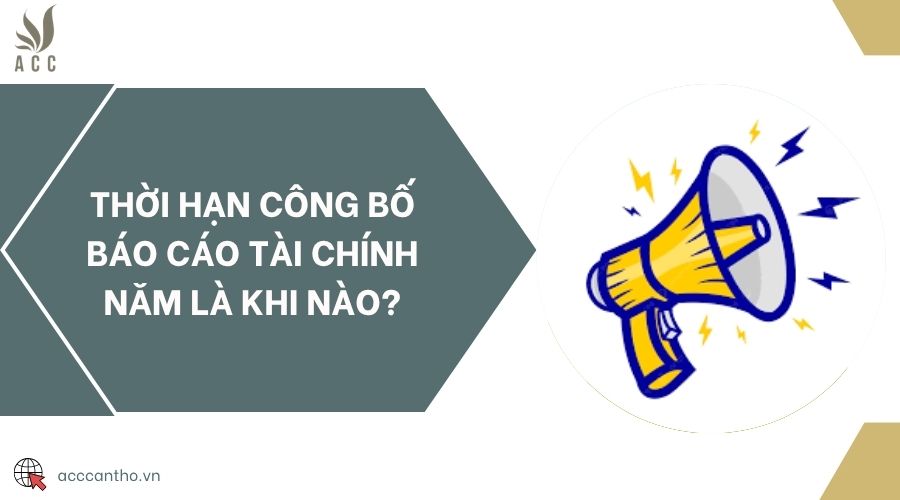 Thời hạn công bố báo cáo tài chính năm là khi nào?