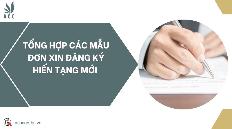 Tổng hợp các mẫu đơn xin đăng ký hiến tạng mới