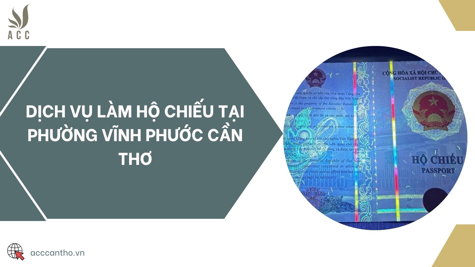 Dịch vụ làm hộ chiếu tại phường Vĩnh Phước Cần Thơ
