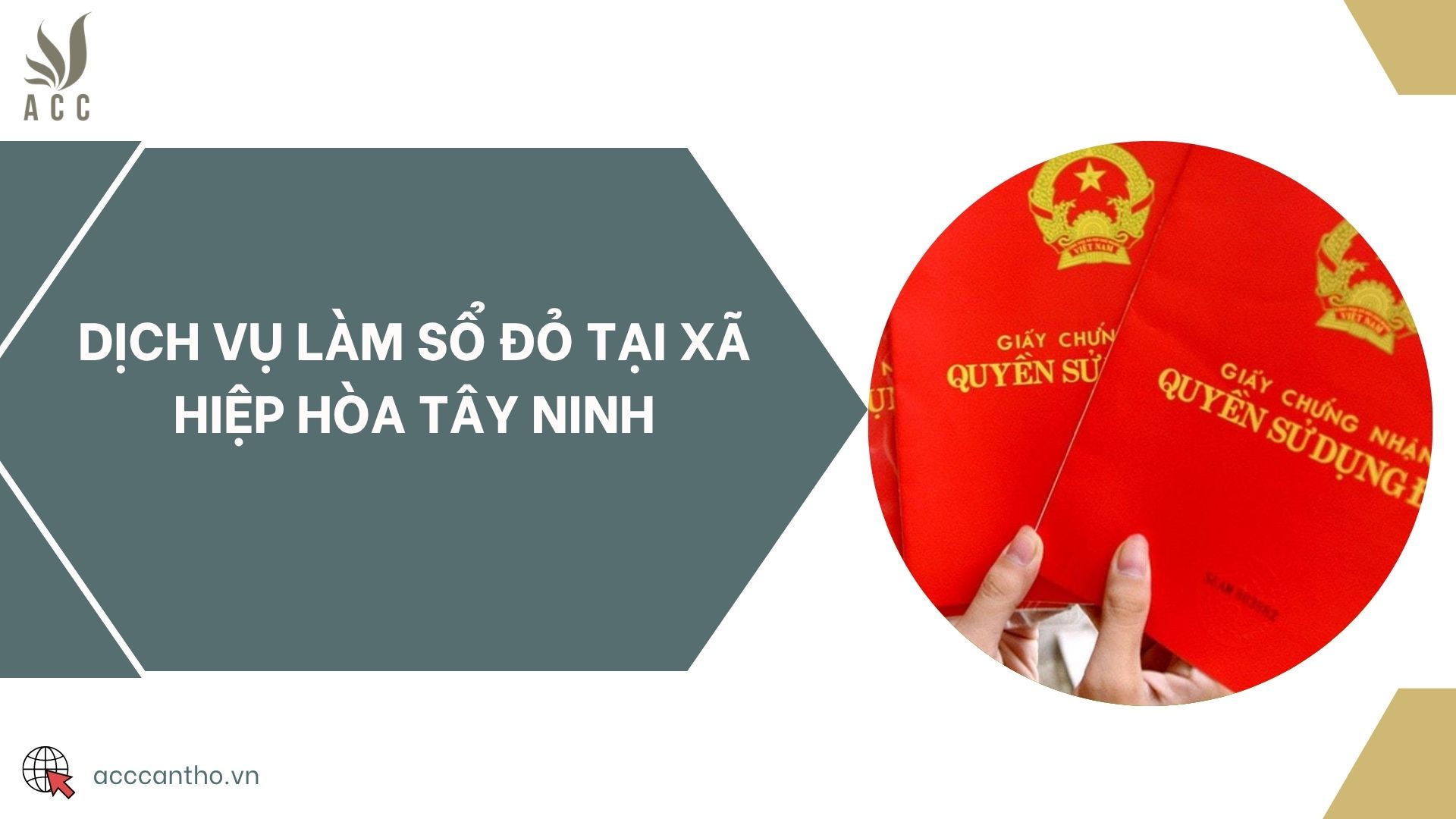 Dịch vụ làm sổ đỏ tại xã Hiệp Hòa Tây Ninh