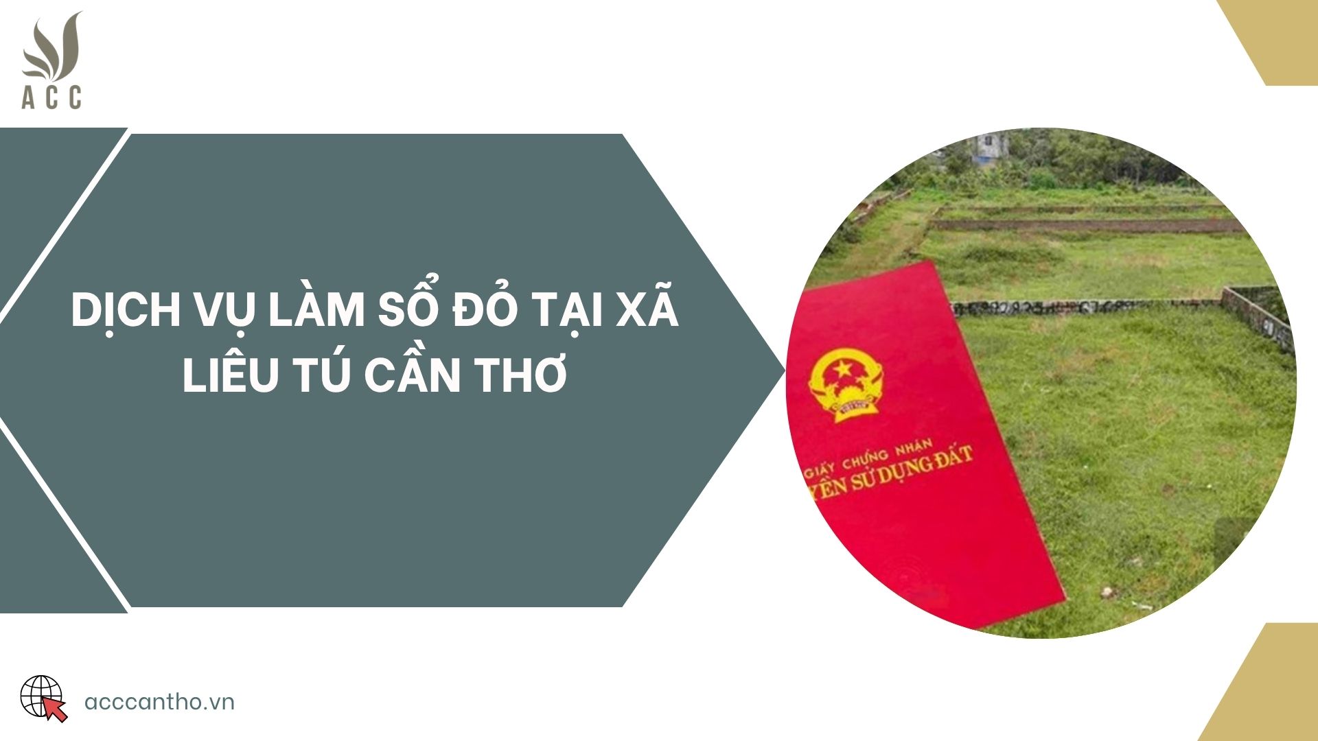 Dịch vụ làm sổ đỏ tại xã Liêu Tú Cần Thơ
