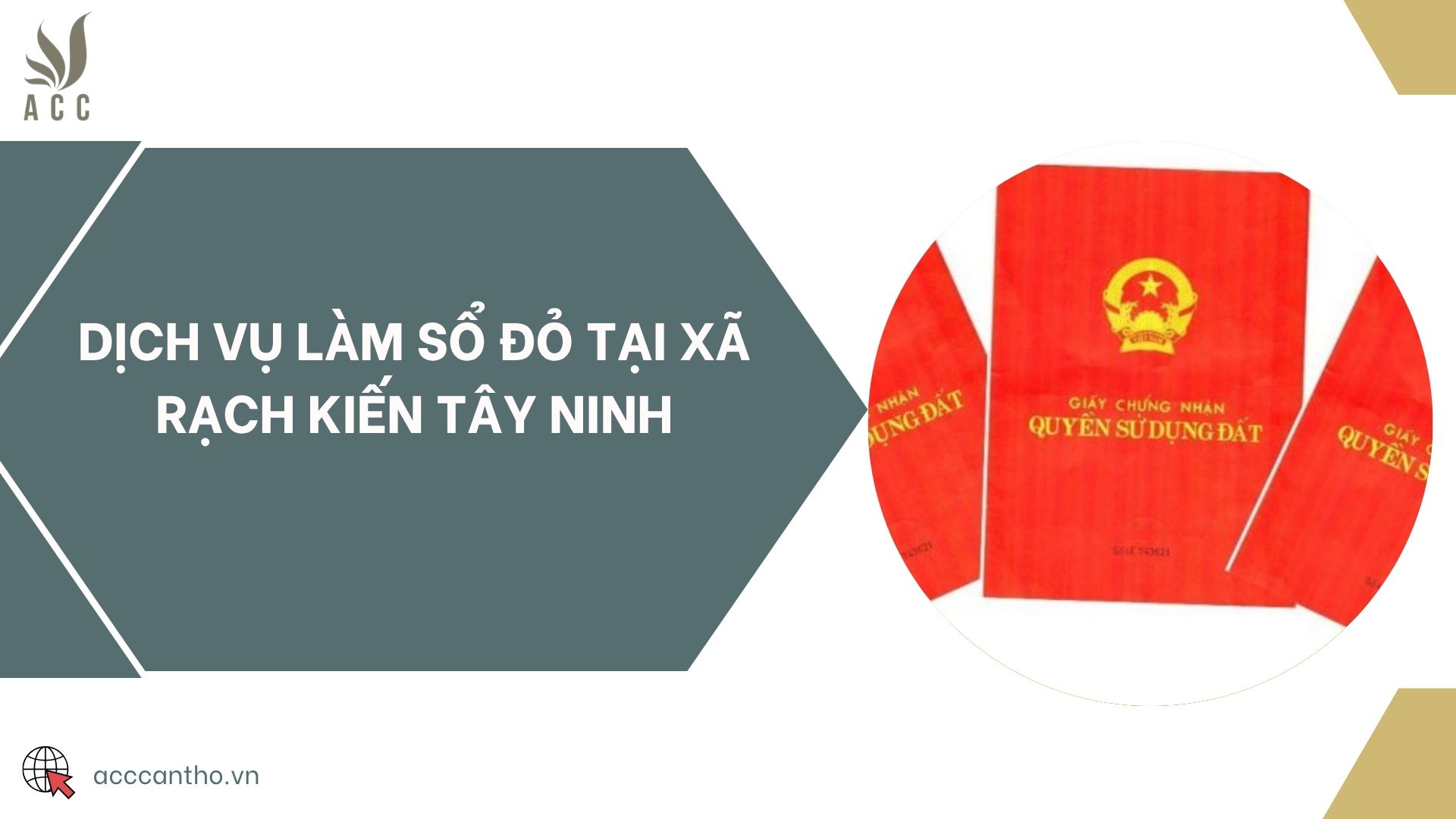Dịch vụ làm sổ đỏ tại xã Rạch Kiến Tây Ninh