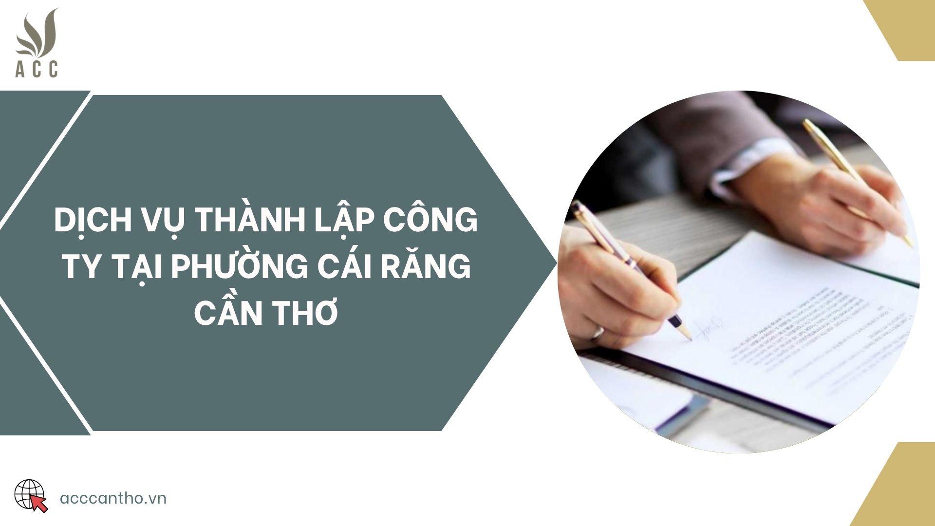 Dịch vụ thành lập công ty tại phường Cái Răng Cần Thơ