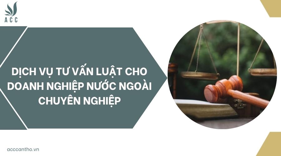 Dịch vụ tư vấn luật cho doanh nghiệp nước ngoài