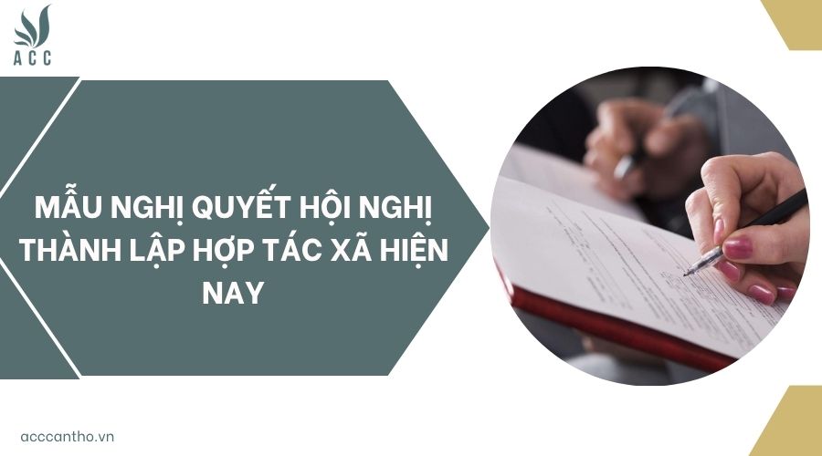 Mẫu nghị quyết hội nghị thành lập hợp tác xã hiện nay