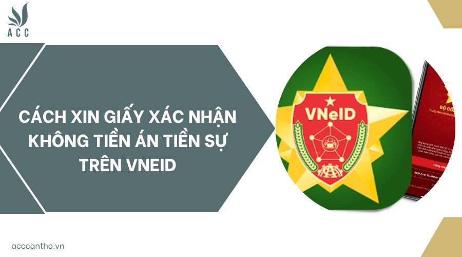 Cách xin giấy xác nhận không tiền án tiền sự trên VNeID