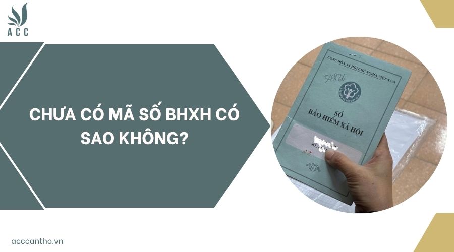 Chưa có mã số BHXH có sao không?