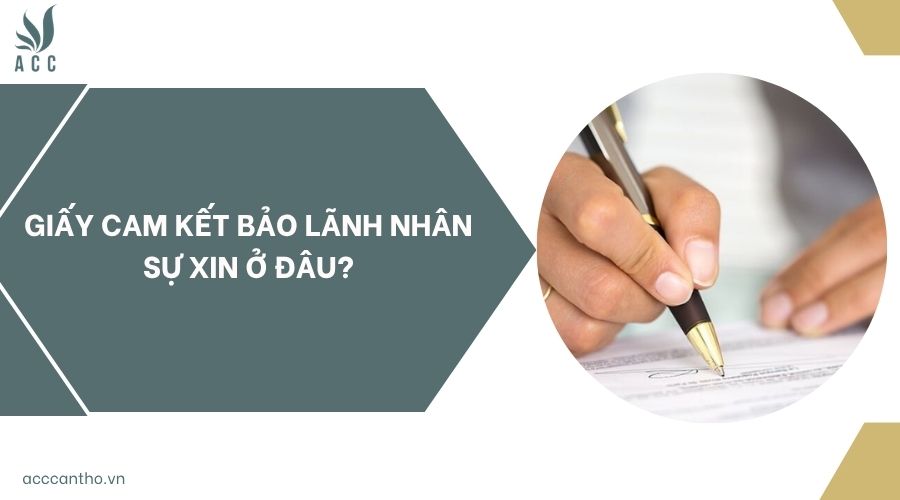 Giấy cam kết bảo lãnh nhân sự xin ở đâu?