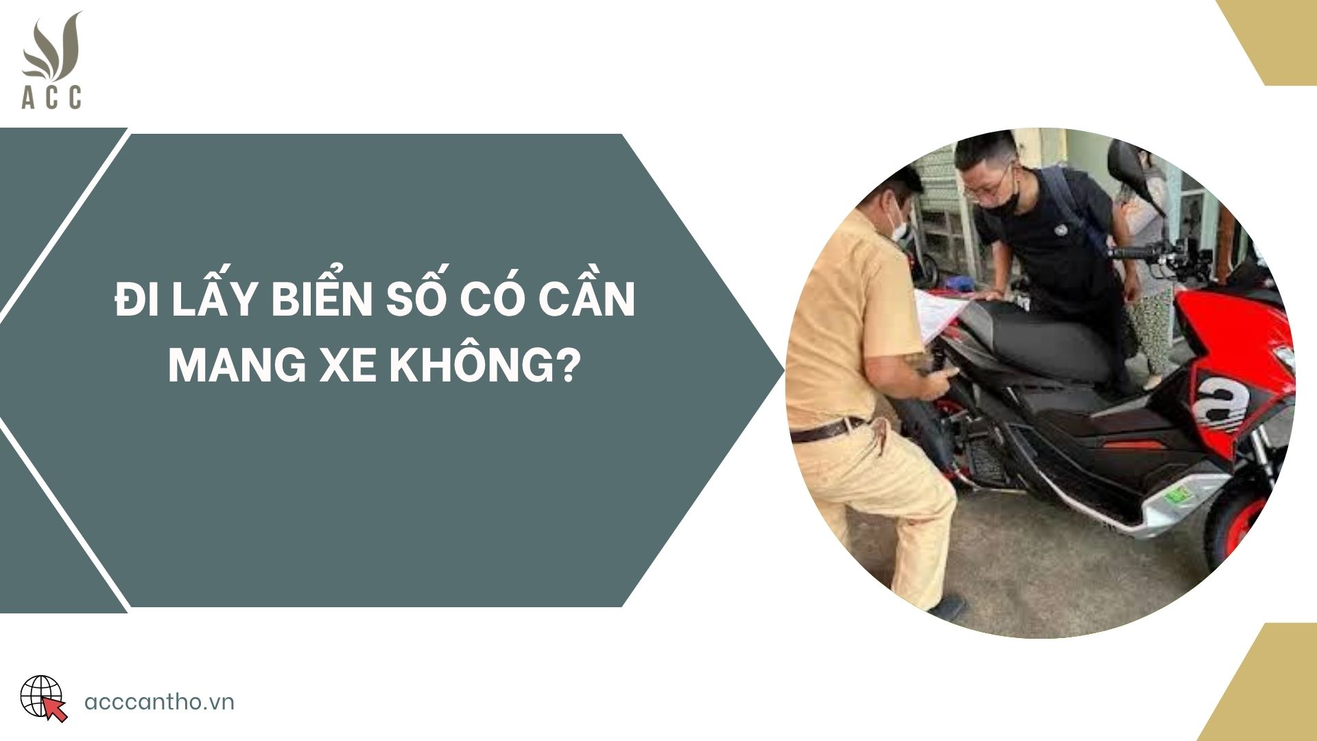 Đi lấy biển số có cần mang xe không?