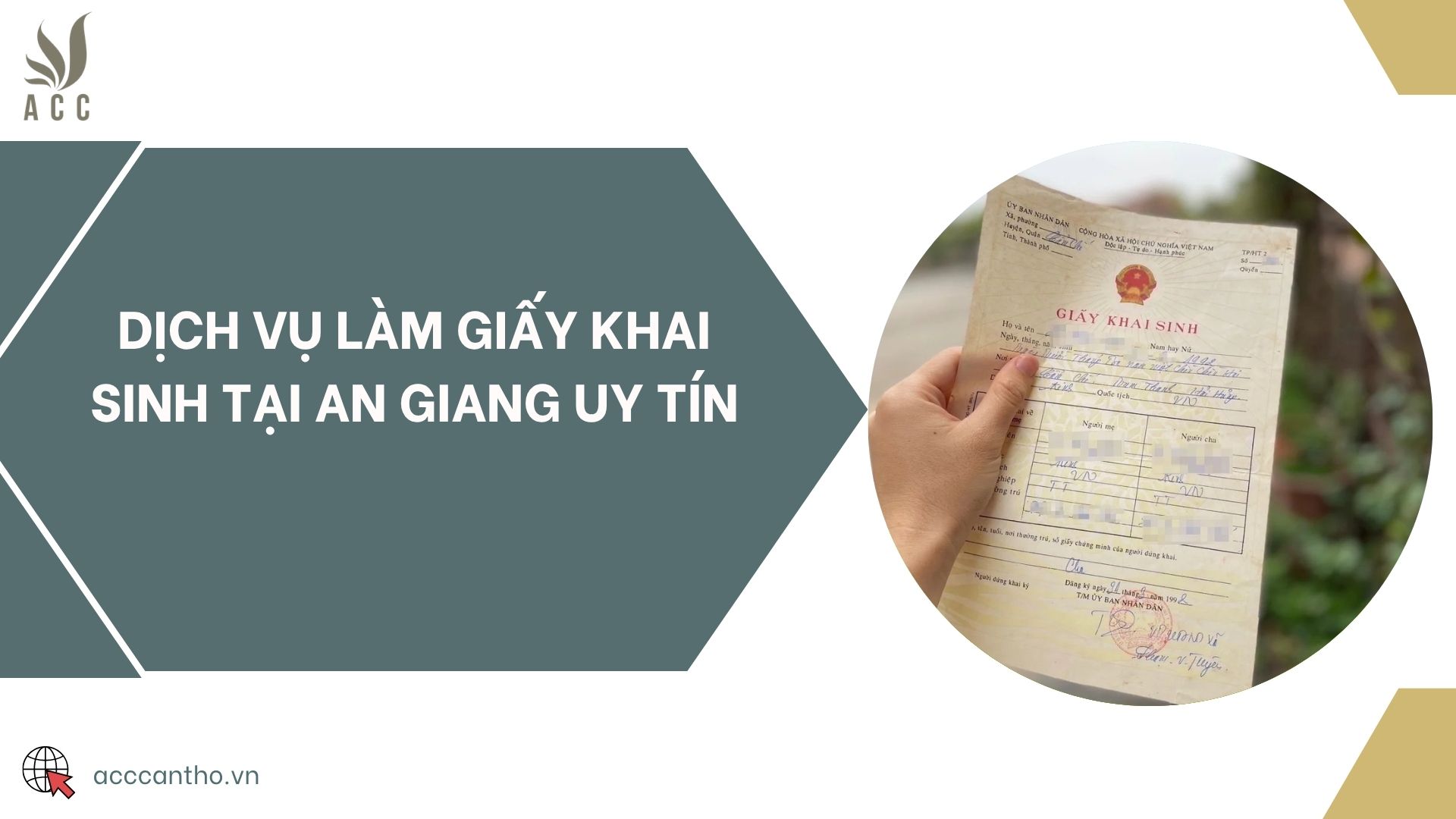 Dịch vụ làm giấy khai sinh tại An Giang uy tín