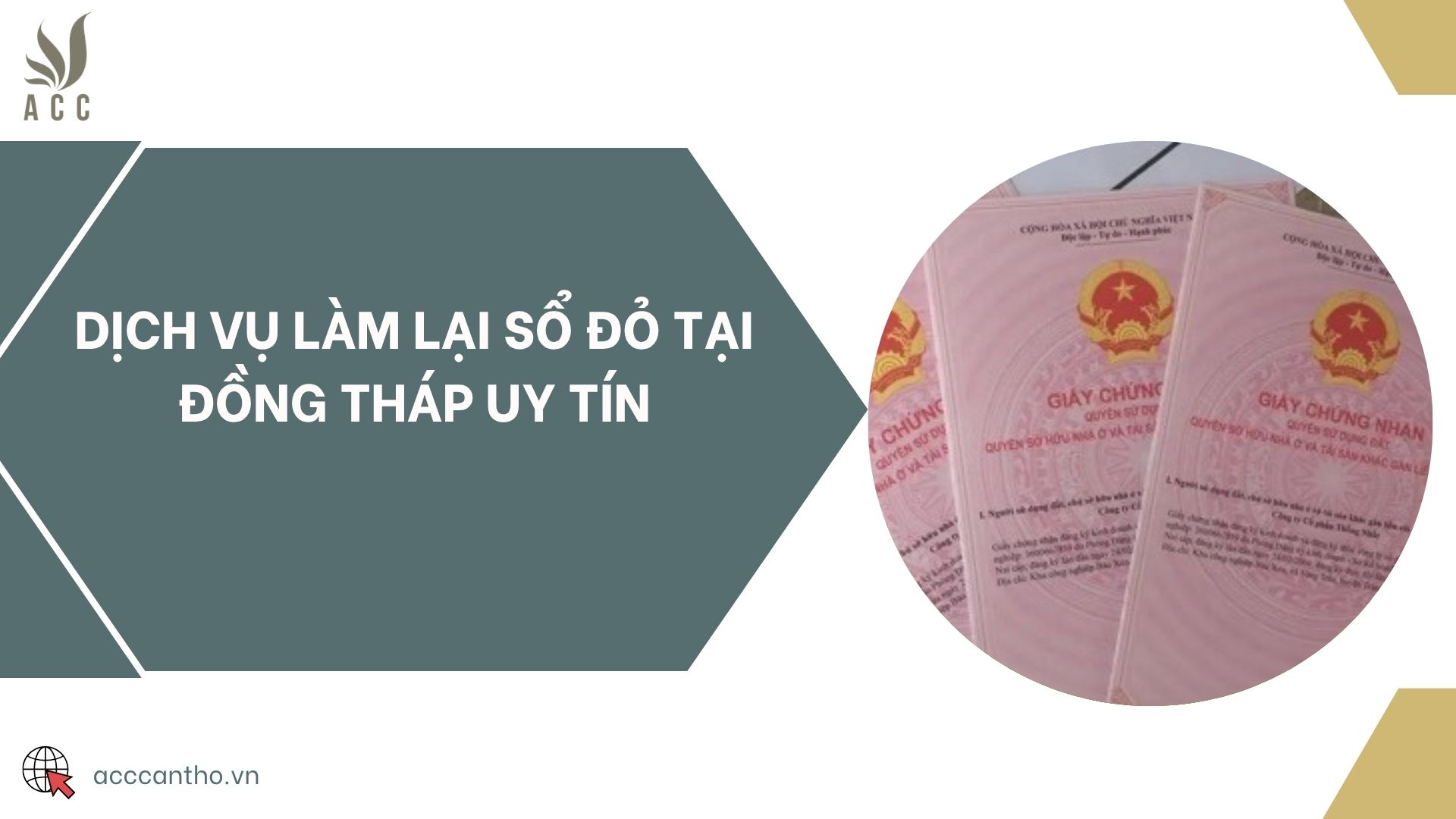 Dịch vụ làm lại sổ đỏ tại Đồng Tháp uy tín