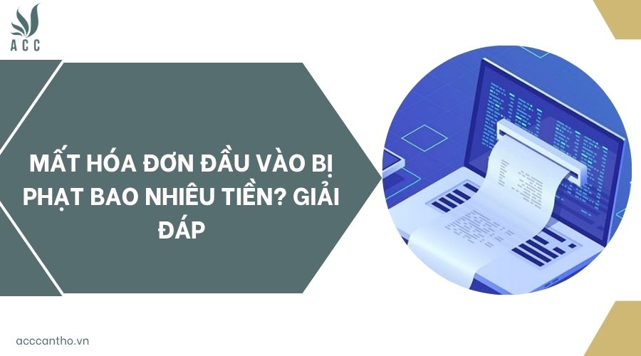 Mất hóa đơn đầu vào bị phạt bao nhiêu tiền? Giải đáp