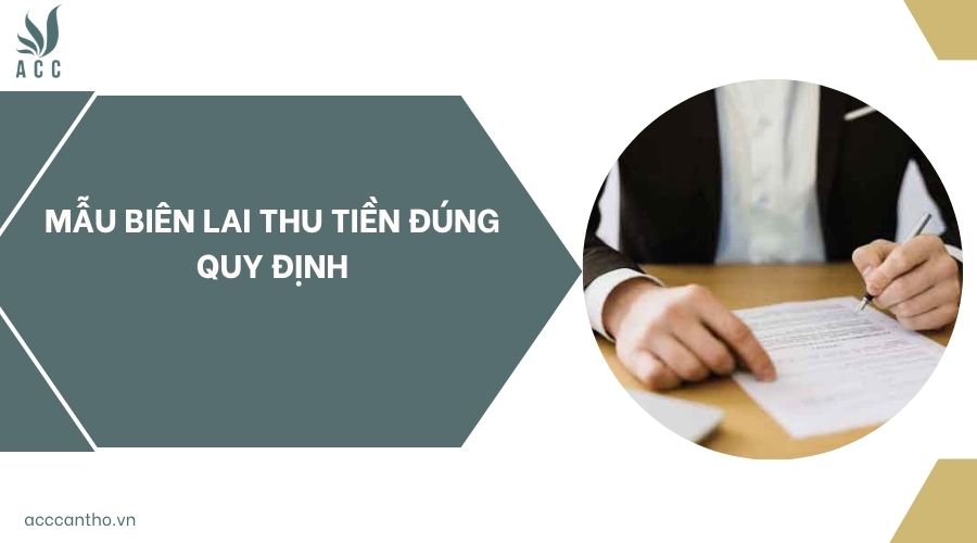 Mẫu biên lai thu tiền đúng quy định